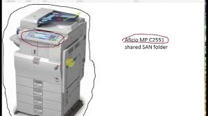 Select download to save the data to your computer. Ricoh Aficio Mp C2551 Shared Scan Configuration Youtube