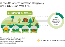 All Of The World S Harvested Biomass Would Supply On 20 Of Global Energy Needs In 2050 Biomass Energy Energy Use