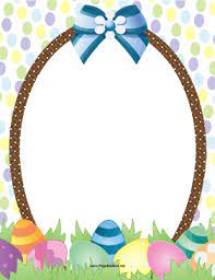 Easter Basket Border Easter Frame Easter Baskets Easter Backgrounds