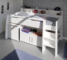 Multifunktionsbett Hochbett Finn Hochbett Mit Schreibtisch Halbhohes Kinderbett Bett Mit Schreibtisch