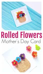 Mothers day card made using stampin up stylish stems dies, falling in love designer series paper (dsp) and sentiment from the avant garden after all, mother's day is may 8th. Diy Rolled Flower Basket Handmade Card Perfect Gift For Mother S Day