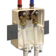 To shut off a water heater, turn off the cold water valve above the water heater. Washing Machine Shutoffs