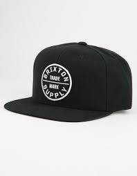 Brixton Oath Iii Black Mens Snapback Hat Black 00173 Black In 2021 Mens Snapback Hats Black Snapback Hats Mens Hats Fashion