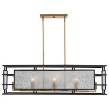 Uttermost Lighting Fixtures Chandeliers 21343 Holmes 8 Light Linear Chandelier Dunk Bright Furniture Pendant Lights Chandeliers