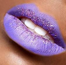 Tumblr On We Heart It Visual Bookmark 13805242 Purple Lips Glitter Lips Lip Art