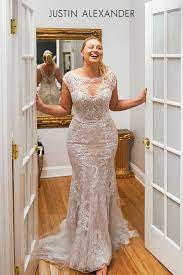 Spring fit and flare mermaid wedding dress sweetheart sleeveless spaghetti straps lace appliques crystals tulle skirt champagne ivory. Style 88050 Fit And Flare Wedding Dress Plus Wedding Dresses Fitted Wedding Dress