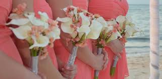 An order of cheap silk wedding bouquets online usually includes not only a small bouquet of a bride, but also a boutonniere from the same collection, which makes the image of newlyweds uniform, flowers in a girls hairdress guarantee the perfection of an image, the brides duplicate bouquet will be used for. Beach Wedding Bridal Bouquets