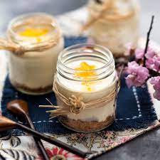 Yuzu And Tofu Cheesecakes Recipe Tofu Cheesecake Vegan Cheesecake Recipe Raspberry Recipes Dessert