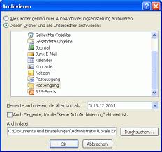 The most convenient way to login, is through the outlook start website. Manuelles Archivieren Von Elementen Outlook