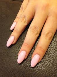 Pink Smoothie Gellish Oval Nails Pink Oval Nails Oval Acrylic Nails Oval Nails No other nail color compares to pink when we're talking range.
