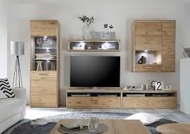 Weiße wohnwände & schrankwände günstig online bestellen » matt & hochglanz | moderne anbauwände in weiß » landhaus bis modern ✓finanzierung & kauf auf raten. Wohnwand Asteiche Bianco Teilmassiv Empero2 Designermobel Moderne Mobel Owl Moebelhandel De