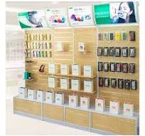 Panel Wooden Cell Phone Accessory Display Showcase Mobile Phone Accessories  Stand Display
