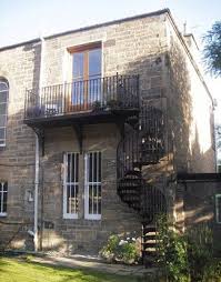 Stairs From A Balcony Ours Would Go To The Roofdeck Iron Balcony Outdoor Stairs Staircase Outdoor