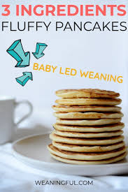 3 Ingredient Fluffy Pancakes Finger Food From 6 Months Recipe Baby Food Recipes Weaning Recipes Healthy Baby Food