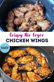 Crispy Air Fryer Chicken Wings Video Air Fryer Recipes Chicken Wings Air Fryer Recipes Healthy Air Fryer Recipes Easy
