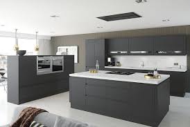 Moderna Handleless Graphite Matt Kitchen Moda Better Kitchens Ltd Flatpack Kitchen Handleless Kitchen Kitchen Fittings