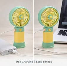 Portable Mini Fan Rechargeable Handheld USB Fan, High Speed Portable Cooling Fan with 3 Speed Modes, Personal Cooling Fan, Small USB Fan, Mini Fan for Travel, Office & Outdoor Use : Amazon.in: