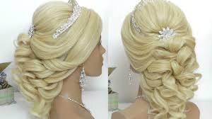 My second channel with hairstyles! Curly Prom Bridal Hairstyle For Long Hair Tutorial Youtube