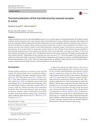 Pdf Thermal Moderation Of The Intertidal Zone By Seaweed