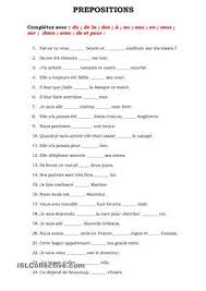 On a dû écouter nos parents. Prepositions Exercices Orthographe Francais Facile Exercices French Expressions