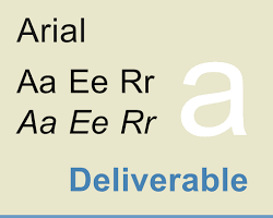 Arial fontu resmi