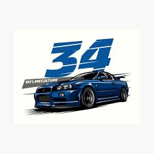 Maybe you would like to learn more about one of these? Nissan Gtr R34 Wall Art Redbubble