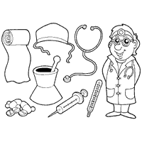 Find more doctor tools coloring page pictures from our search. Family Doctor Coloring Pages Surfnetkids