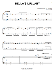 Contains printable sheet music plus an interactive, downloadable digital sheet music file. Bella S Lullaby Sheet Music Notes Twilight Download Pdf