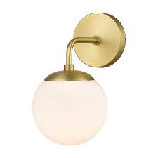 Modern bedroom wall sconces & bedside wall lights | ylighting. Spherical Wall Lamp White Glass Wall Sconces Bedroom Reading Light Wall Light Fixtures Washroom Wall Lighting Metal 7474190 2021 84 15