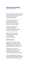 Kecil, merah,hitam, tersusun rapi dalam berbaris. Puisi Kemerdekaan Indonesia Pdf