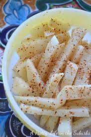 A Pretty Life In The Suburbs Jicama Lime Snack Sticks Jicama Recipe Healthy Recipes Real Food Recipes