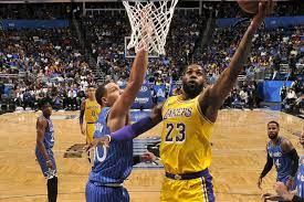 The model has simulated lakers vs. Orlando Magic Face Another Challenge In Important Game Against Los Angeles Lakers Orlando Pinstriped Post