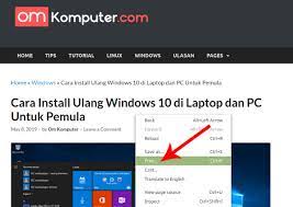 Tentukan lokasi penyimpanan dalam save in. Cara Menyimpan Halaman Web Ke Pdf Tanpa Software Html To Pdf