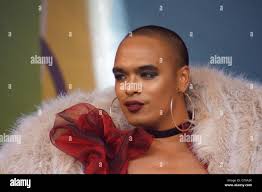 London, England. 25 June 2016. X-Factor contestant Sean Miley Moore owned  the stage at Trafalgar Square at Pride In London 2016. Credit: Peter  Hogan/Alamy Live News Stock Photo