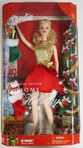 Barbie 2001 Special Edition Home For The Holidays Holiday Barbie Dolls Christmas Barbie Holiday Barbie