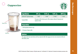 Starbucks Drink Recipe Cards Flashcards Memorang Starbucks Drinks Recipes Starbucks Drinks Starbucks Recipes