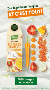 Telechargez Un Coupon De Reduction Veloute Lentilles Corail Recettes De Cuisine Cuisine Et Boissons