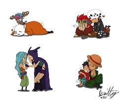 Throughout the past two decades, one piece has been airing and published in weekly shounen jump, fans have not stopped showing their support and love for the series by drawing fan art. One Piece Chibi Couples By Whitebluefox On Deviantart