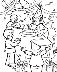 Printable princess coloring pages, coloring sheets and pictures for kids, children. Birthday Party Coloring Pages For Kids Drawing With Crayons