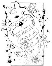 My Neighbor Totoro Anime Coloring Sheet For Kids Coloring Books Colouring Pages Totoro