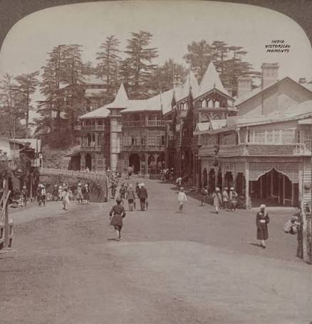 The Mall Road, Simla. Photograph circa 1920. #history #india #original #trending #oldphotos #trendingpost #historical #thenandnow #simla