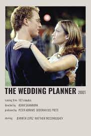 The Wedding Planner Polaroid Poster Iconic Movies Wedding Planner Movie Alternative Movie Posters