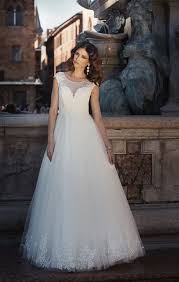 Tulle A Line Gown Decorated With Lace Applique On The Bodice And On The Edges Built In With Thin White Dress Bride Ireland Wedding Dress White Bridal Dresses