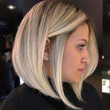 Blonde Bob Hair With Dark Roots Bob Frisur Frisur Ideen Haarschnitt Bob