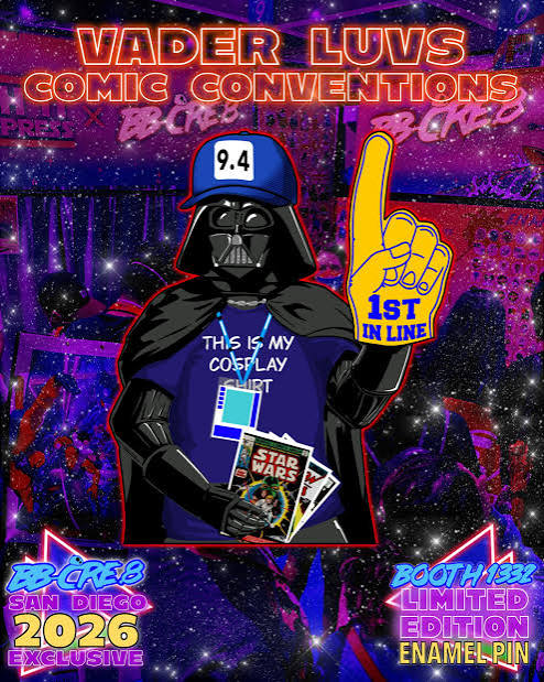 “Vader Luvs Comic Conventions” Enamel Pin