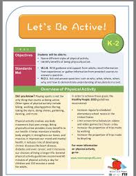 Physical Activity English Lesson Plan For Grades K 2 Physical Activities Health Lessons Math Lesson Plans