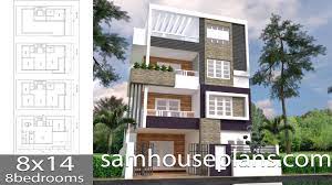 Design and construction simple glass house design exterior simple house unique home design ideas with level floors and cream white wall colors. House Plans 8x14 With 8 Bedrooms Samhouseplans