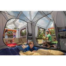 The ozark trail 16' x 16' instant cabin tent sleeps 12 and can be set up in under 2 minutes. Ozark Trail 16 X 16 Instant Cabin Tent Sleeps 12 Walmart Com Family Tent Camping Cabin Tent Family Tent