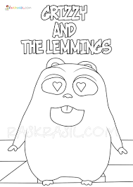 Grizzy and the lemmings coloring page. Grizzy And The Lemmings Coloring Pages New Images Free Printable