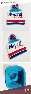 Natty Natural Light Beer 90s Colorblock Beanie Hat Beanie Hats Clothes Design Beanie